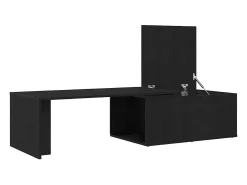 Mesa de Café Roble negro 150 x 50 x 35 cm Madera contrachapada