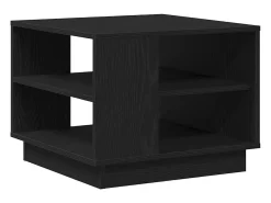 Mesa de Café Roble negro 55 x 55 x 42 cm Madera contrachapada