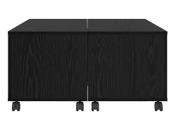 Mesa de Café Roble negro 75 x 75 x 38 cm Madera contrachapada