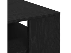 Mesa de Café Roble negro 102 x 55 x 43 cm Madera contrachapada