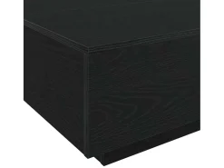 Mesa de Café Roble negro 85 x 55 x 31 cm Madera contrachapada