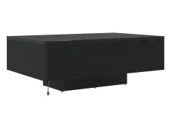 Mesa de Café Roble negro 85 x 55 x 31 cm Madera contrachapada