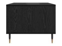 Mesa de Café Roble negro 60 x 50 x 40 cm Madera contrachapada