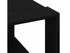 Mesa de Café Roble negro 85 x 55 x 31 cm Madera contrachapada