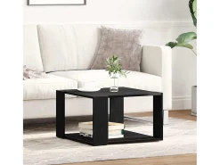 Mesa de Café Roble negro 85 x 55 x 31 cm Madera contrachapada