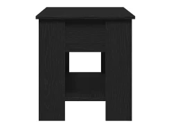 Mesa de Café Roble negro 101 x 49 x 52 cm Madera contrachapada