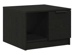 Mesa de Café Roble negro 50 x 50 x 36 cm Madera contrachapada