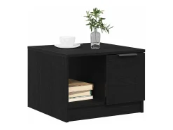 Mesa de Café Roble negro 50 x 50 x 36 cm Madera contrachapada