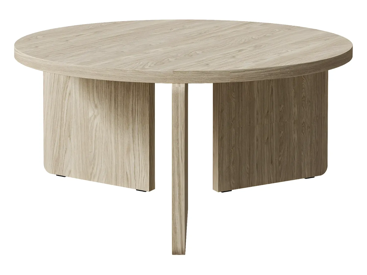 Mesa de centro - 85 cm - Acabado madera roble - PREFFINES