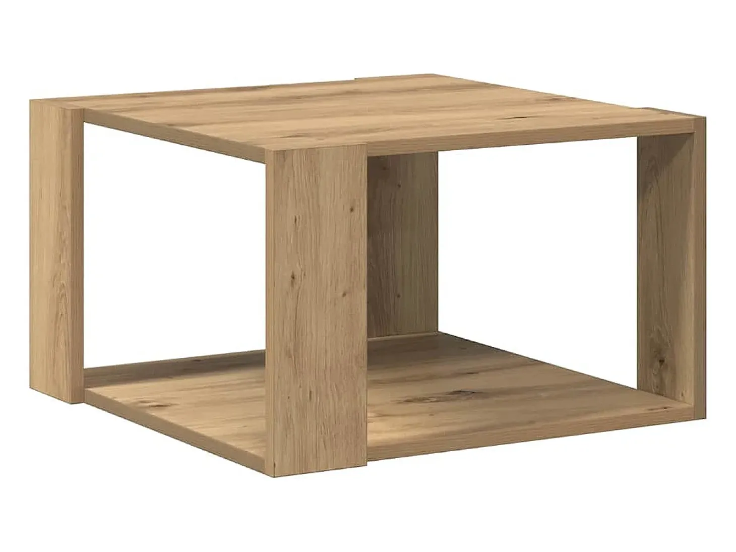 Mesa de centro | Mesa de café | Mesa auxiliar Roble artisan 51.5x51.5x30 cm SHL4020
