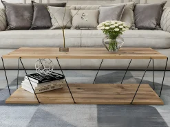 Mesa de centro - Natural y negra - DELORY