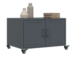 Mesa de centro acero gris antracita 68x50x43,5 cm