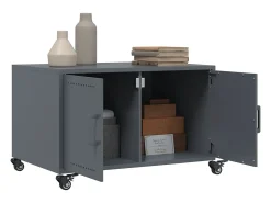 Mesa de centro acero gris antracita 68x50x43,5 cm