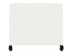 Mesa de centro acero laminado en frío blanco 68x50x43,5 cm