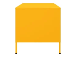 Mesa de centro acero laminado en frío amarillo 68x50x50,5 cm