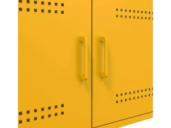 Mesa de centro acero laminado en frío amarillo 68x50x50,5 cm