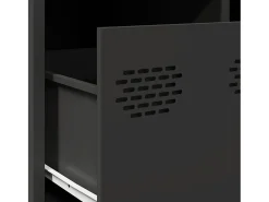 Mesa de centro acero laminado en frío negro 101,5x50x43,5 cm