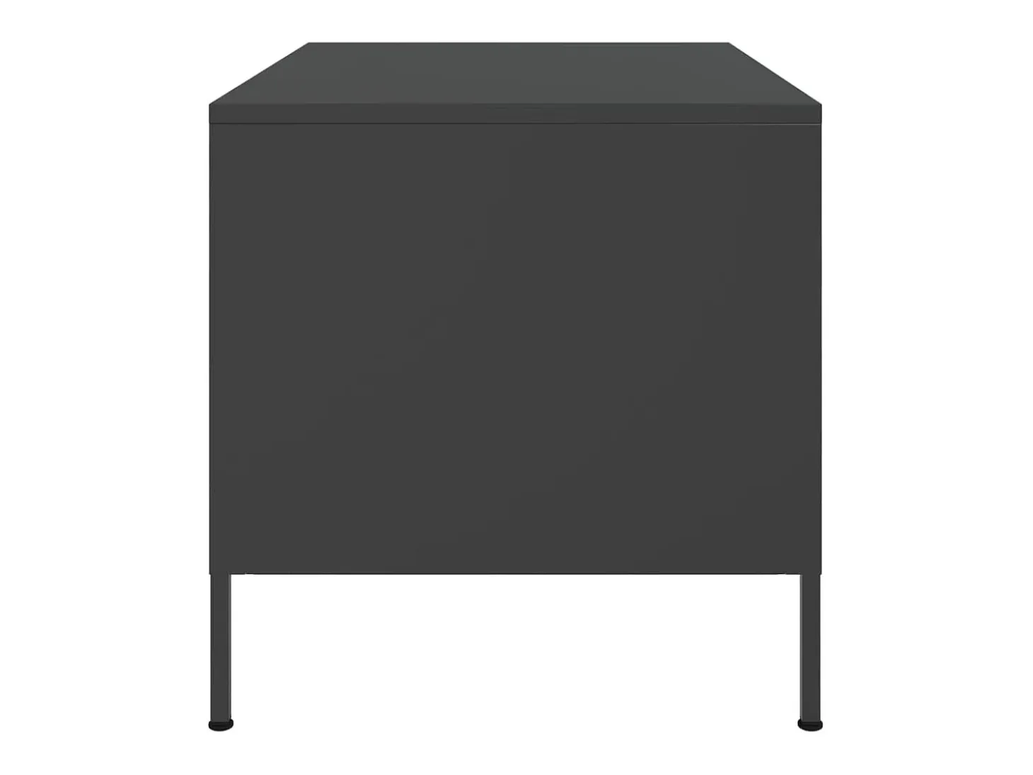 Mesa de centro acero laminado en frío negro 68x50x50,5 cm