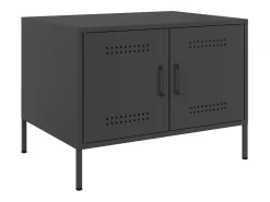 Mesa de centro acero laminado en frío negro 68x50x50,5 cm