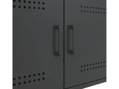 Mesa de centro acero laminado en frío negro 68x50x50,5 cm