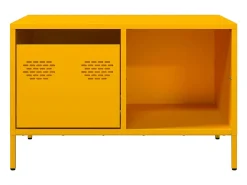 Mesa de centro acero laminado en frío amarillo 68,5x50x43,5 cm