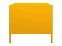 Mesa de centro acero laminado en frío amarillo 68,5x50x43,5 cm