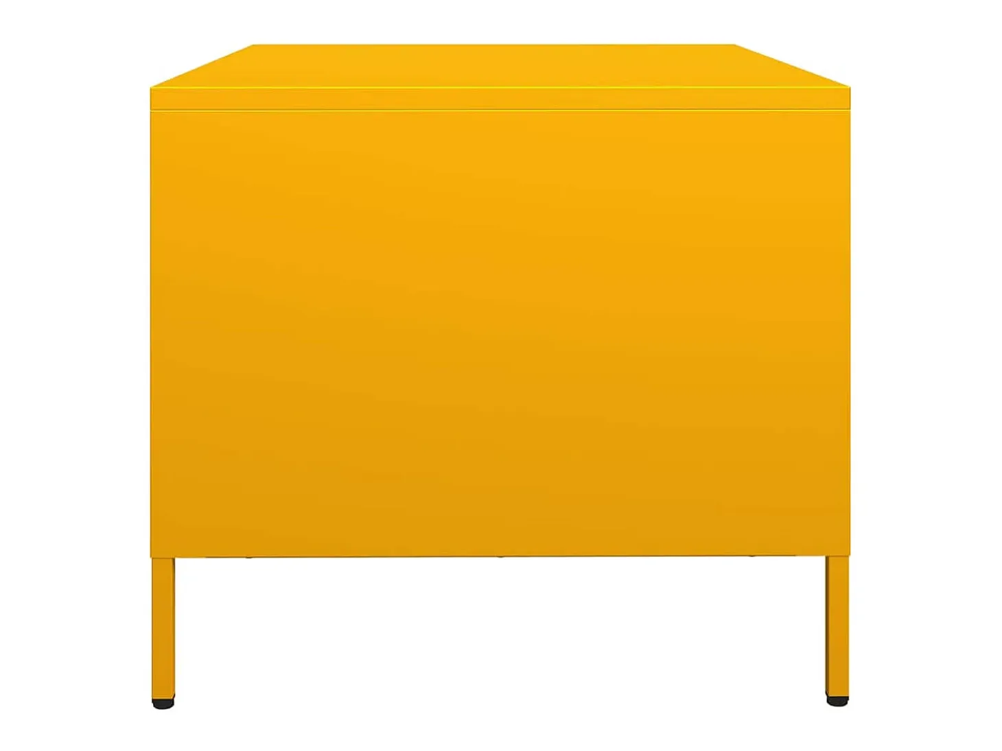 Mesa de centro acero laminado en frío amarillo 68,5x50x43,5 cm