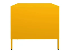 Mesa de centro acero laminado en frío amarillo 101,5x50x43,5 cm