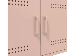 Mesa de centro acero laminado en frío rosa 68x50x50,5 cm