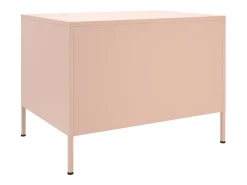 Mesa de centro acero laminado en frío rosa 68x50x50,5 cm