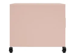 Mesa de centro acero rosa 68x50x43,5 cm