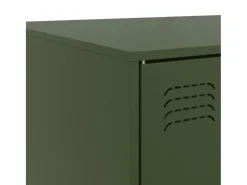 Mesa de centro acero verde oliva 67x50x44 cm
