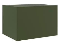 Mesa de centro acero verde oliva 67x50x44 cm