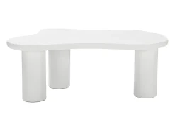 Mesa de centro blanca en forma de nube - Madera MDF y PVC