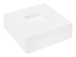 Mesa de centro blanca 100x100x40 cm madera de ingeniería