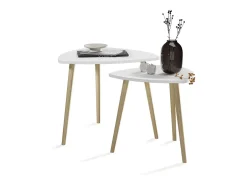 Mesa de centro blanco/sonoma 48x48x45 twino