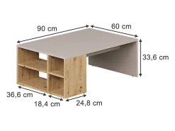 Mesa de centro cachemira 90x60x33.6 danny
