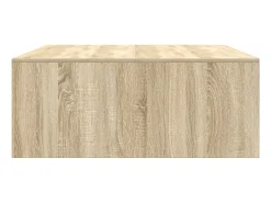 Mesa de centro con cajones roble Sonoma 100x100x40 cm