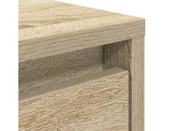 Mesa de centro con cajones roble Sonoma 100x100x40 cm