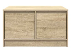Mesa de centro con cajones roble Sonoma 70,5x70x40 cm