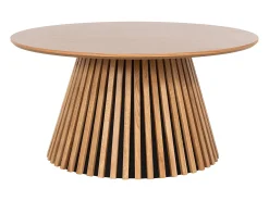 Mesa de centro con chapado de roble - Natural claro - CARMIZA
