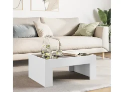 Mesa de centro con Infinity LED blanco 70x50x30 cm
