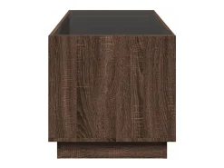 Mesa de centro con Infinity LED marrón roble 70x50x50 cm