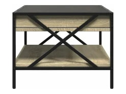 Mesa de centro con Infinity LED roble Sonoma 70x50x38 cm