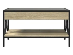 Mesa de centro con Infinity LED roble Sonoma 70x50x38 cm