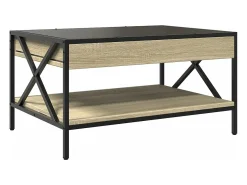 Mesa de centro con Infinity LED roble Sonoma 70x50x38 cm