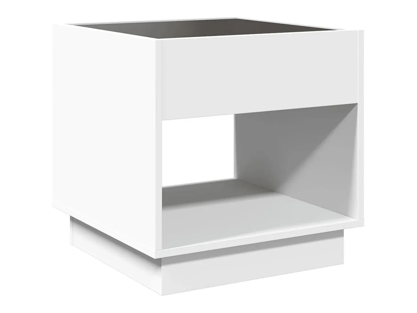 Mesa de centro con Infinity LED blanco 50x50x50 cm