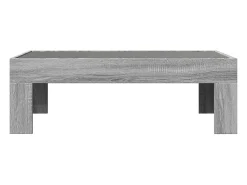 Mesa de centro con Infinity LED gris Sonoma 90x50x30 cm