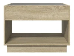 Mesa de centro con Infinity LED roble Sonoma 70x50x50 cm