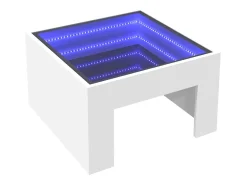 Mesa de centro con Infinity LED blanco 50x50x30 cm